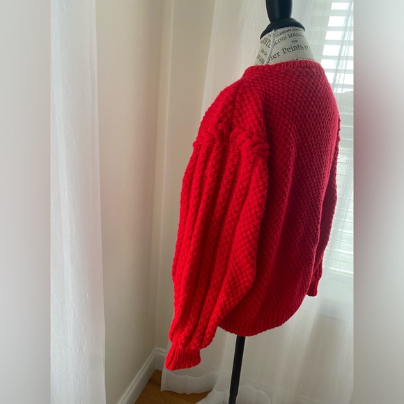 Hand made wool knitted sweater - Picture 4 of 4